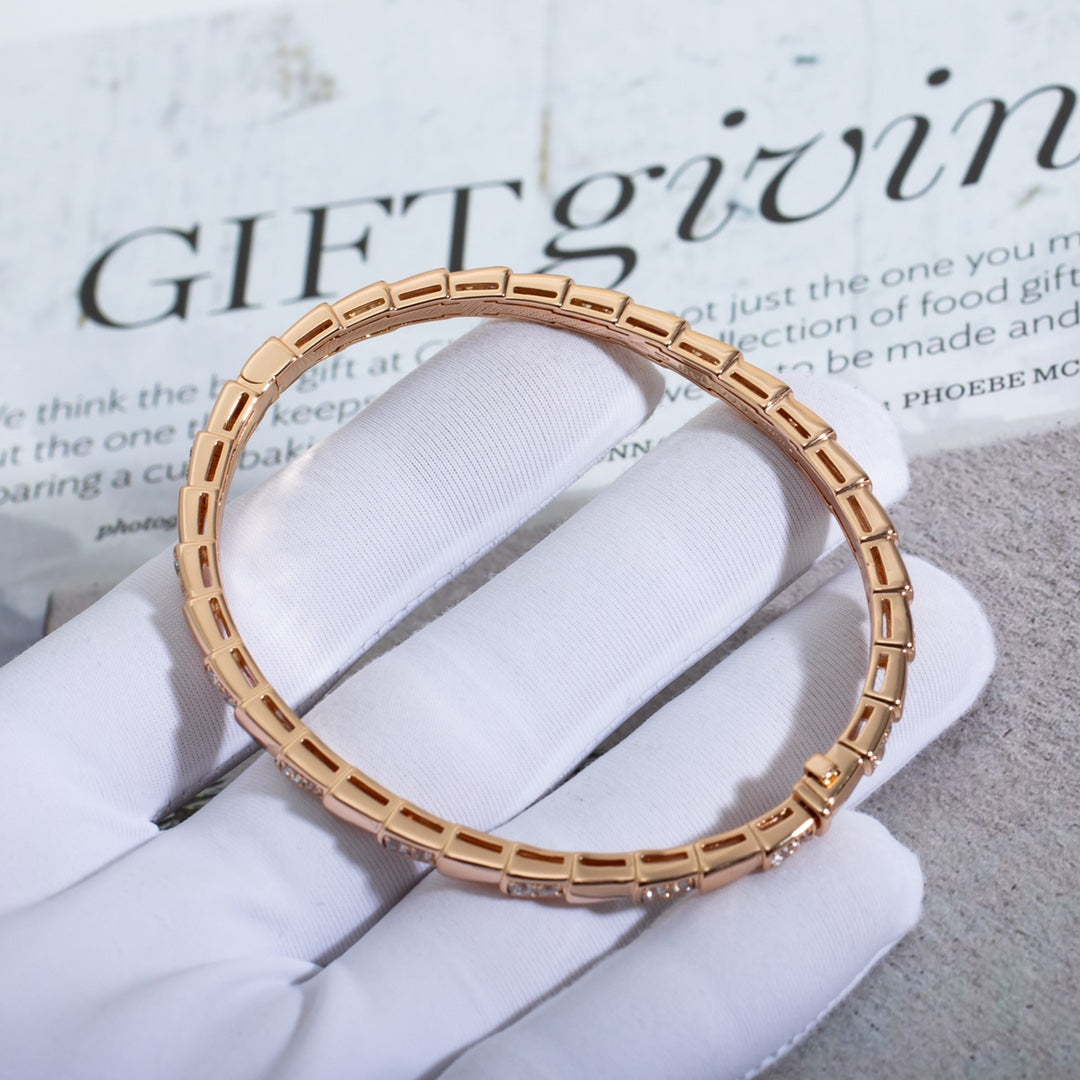 [AuraEcho]SERPENTI SMALL BRACELET PINK GOLD DIAMOND