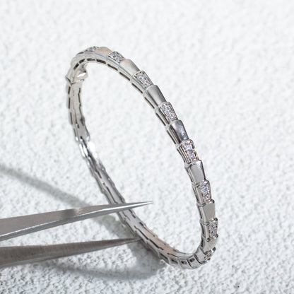 [AuraEcho]SERPENTI BRACELET SILVER DIAMOND