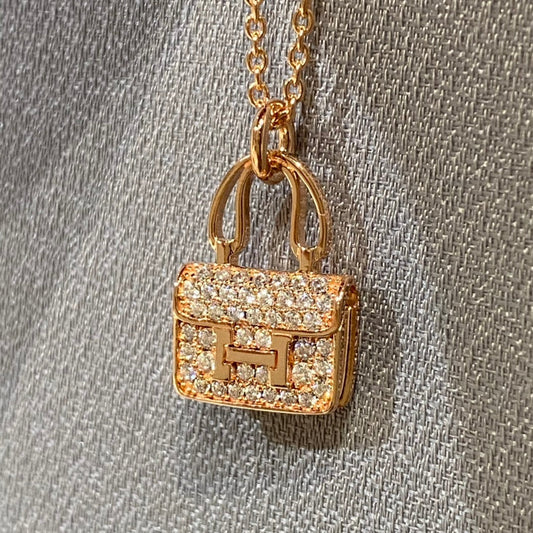 [AuraEcho]CONSTANCE PEDANT DIAMOND NECKLACE