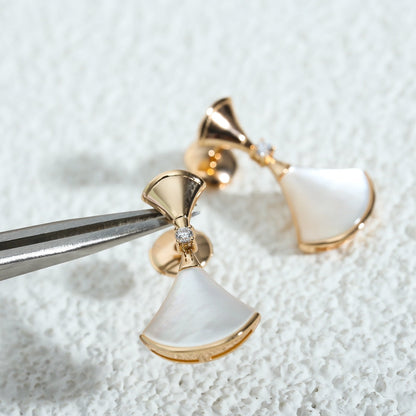 [AuraEcho]DREAM MOP PINK GOLD EARRINGS