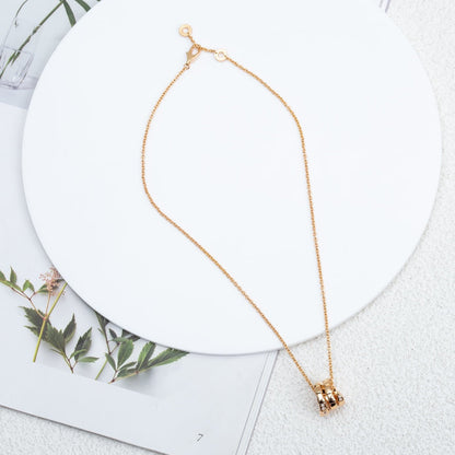 [AuraEcho]SERPENTI PINK GOLD NECKLACE DIAMOND