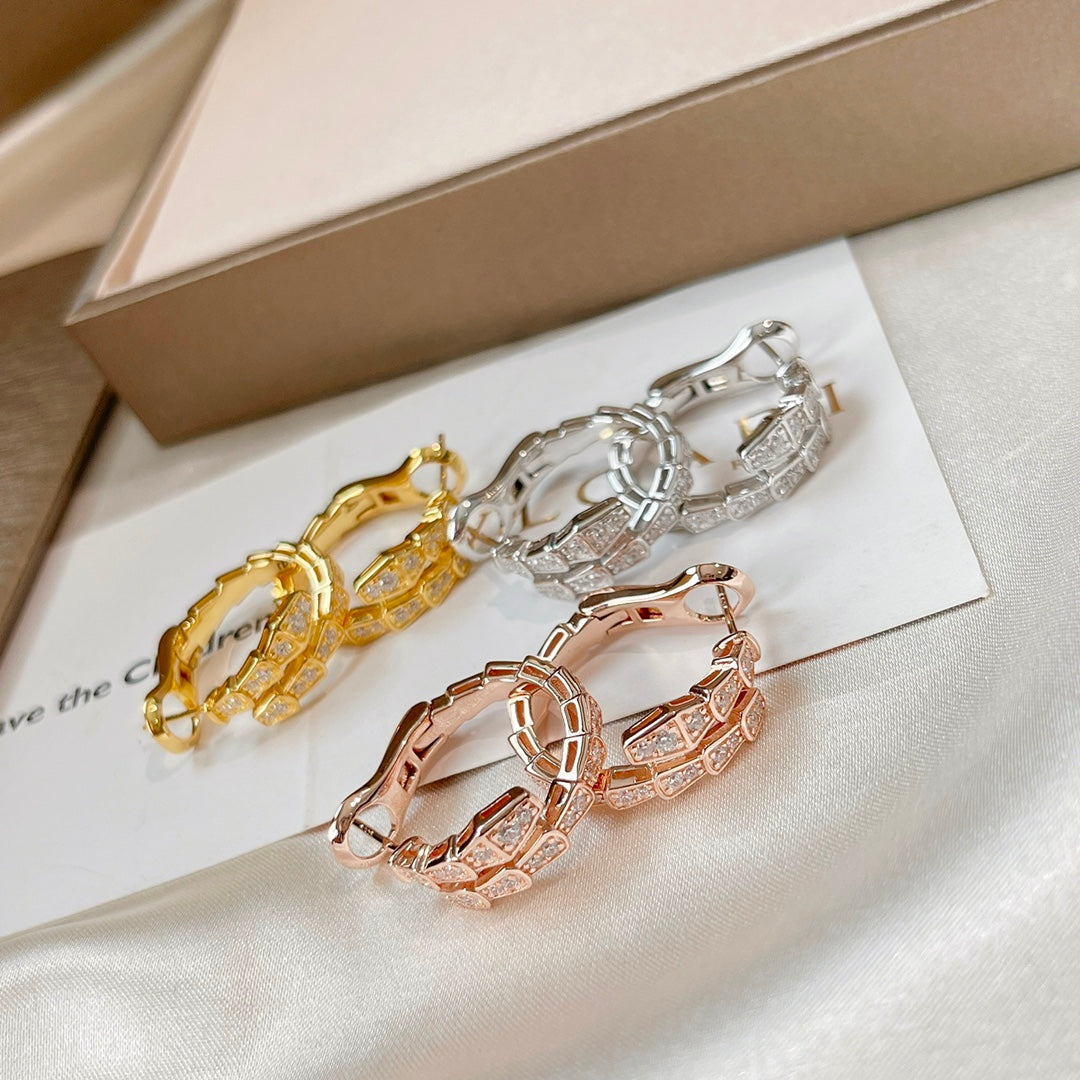 [AuraEcho]SERPENTI EARRINGS DIAMOND