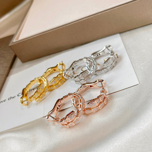 [AuraEcho]SERPENTI EARRINGS DIAMOND