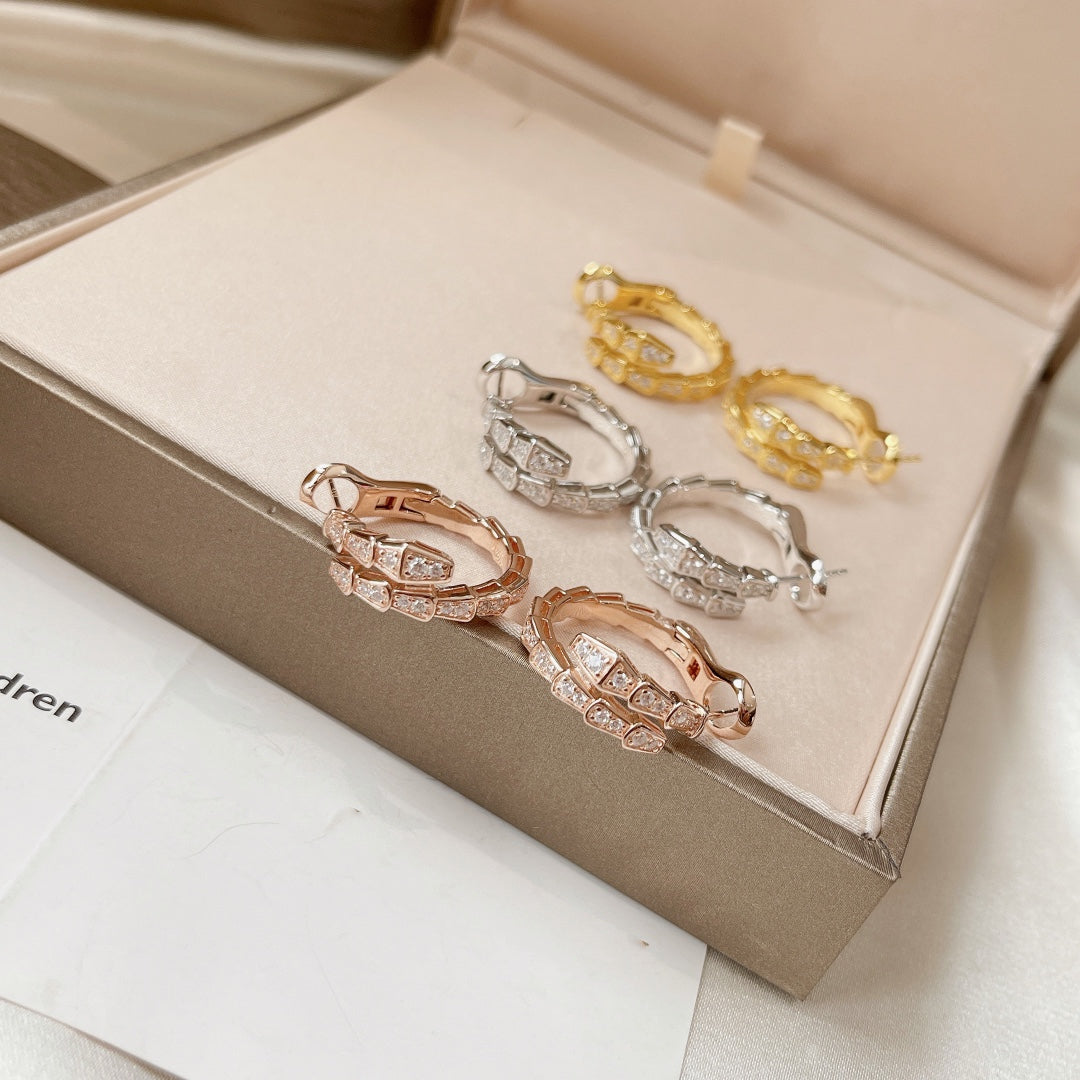 [AuraEcho]SERPENTI EARRINGS DIAMOND
