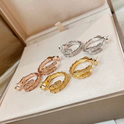 [AuraEcho]SERPENTI EARRINGS DIAMOND