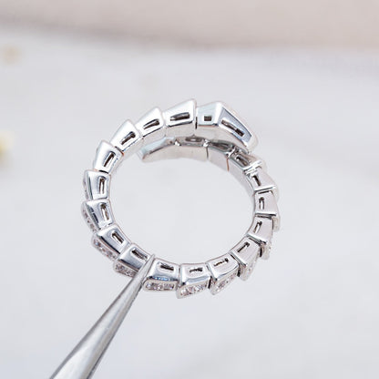 [AuraEcho]SERPENTI RING SILVER DIAMOND PAVED 4MM