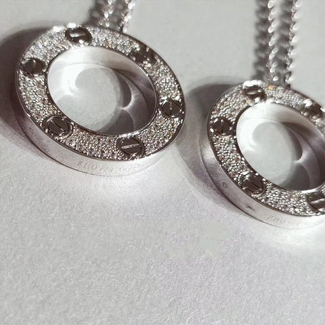 [AuraEcho]LOVE NECKLACE ADJUSTABLE SILVER