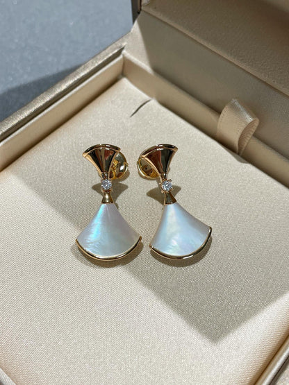 [AuraEcho]DREAM MOP 1 DIAMOND EARRINGS