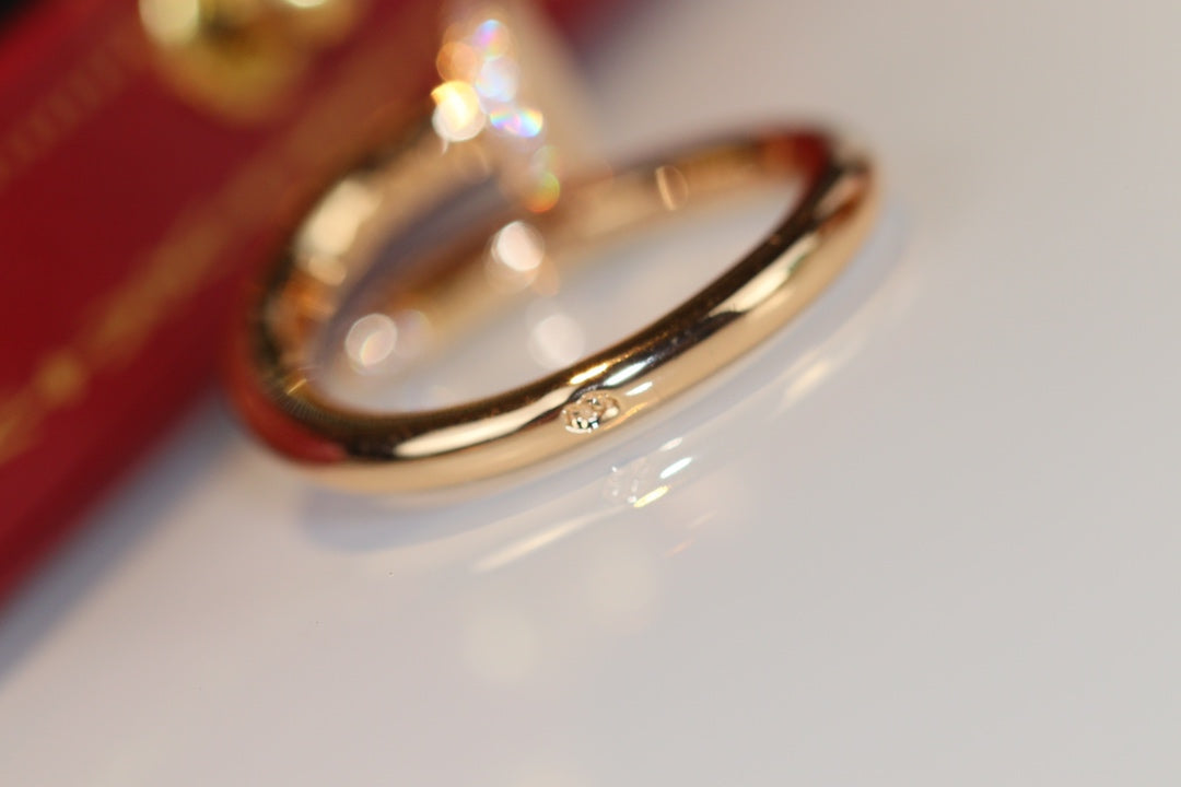 [AuraEcho]JUSTE RING 2.65MM GOLD DIAMOND