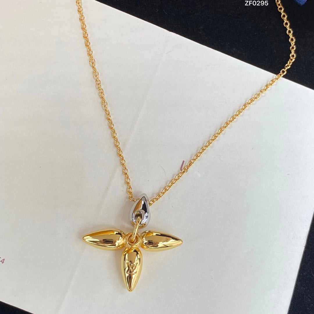 [AuraEcho]LOUISETTE PEDANT GOLD NECKLACE