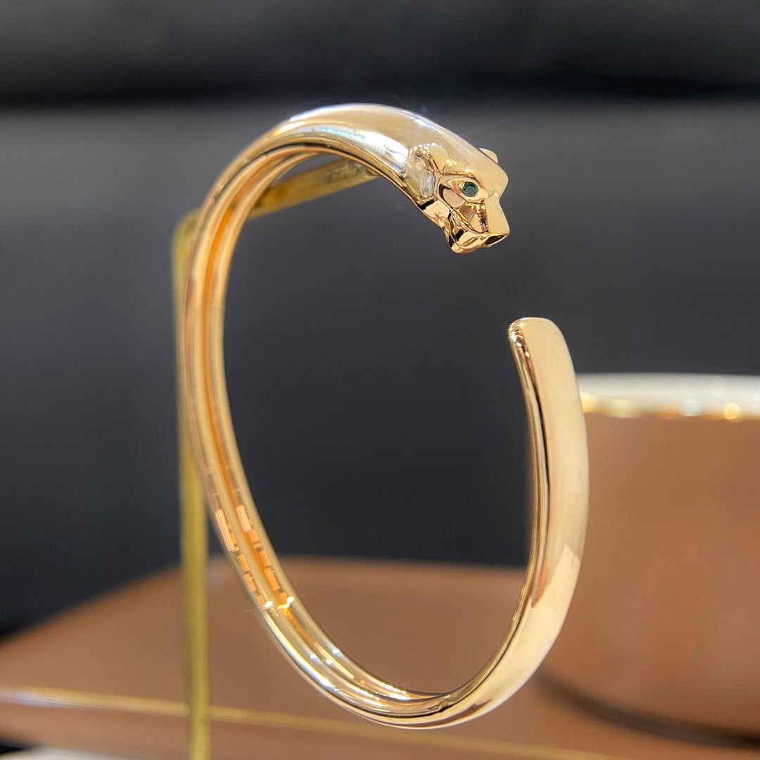 [AuraEcho]PANTHERE GOLD OPEN BRACELET