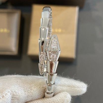 [AuraEcho]SERPENTI BRACELET DIAMONDS SILVER