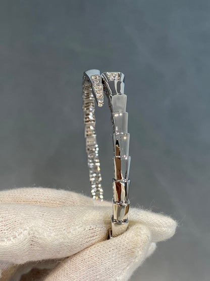 [AuraEcho]SERPENTI BRACELET DIAMONDS SILVER