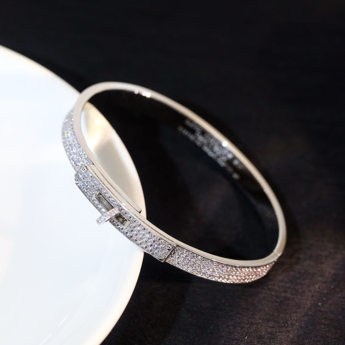 [AuraEcho]KELLY BRACELET DIAMOND PAVED