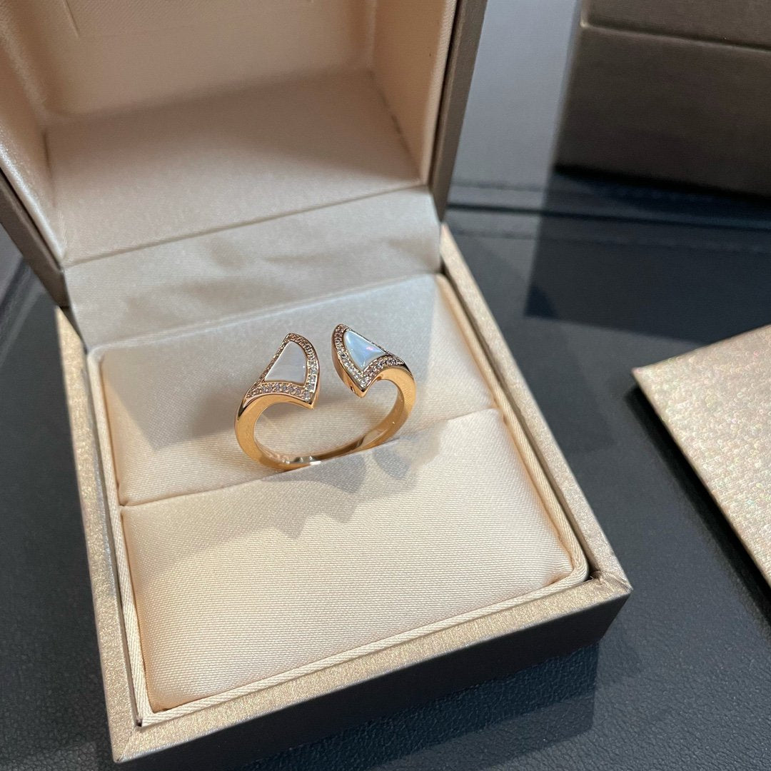 [AuraEcho]DREAM MOP DIAMOND OPEN RING