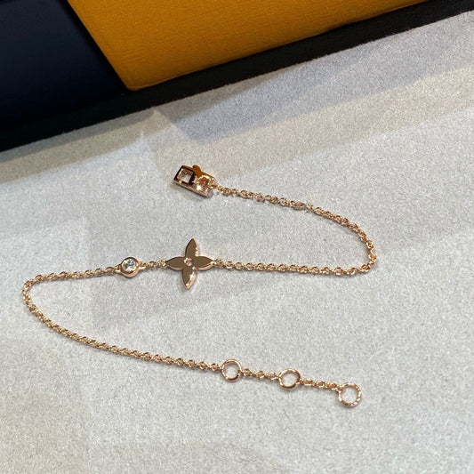 [AuraEcho]STAR DIAMOND PINK GOLD BRACELET