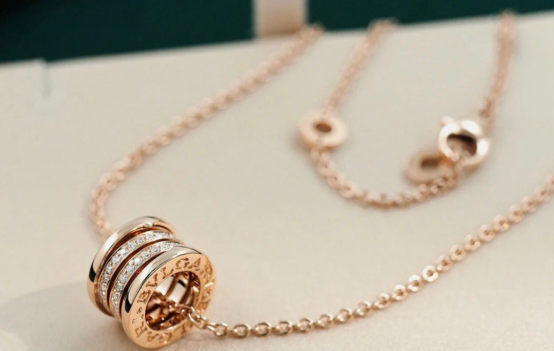 [AuraEcho]ZERO 1 PINK GOLD DIAMOND NECKLACE