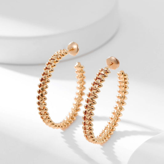[AuraEcho]CLASH HOOP EARRINGS