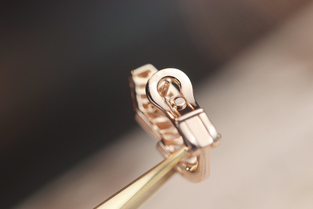 [AuraEcho]SERPENT PINK GOLD DIAMOND EARRINGS