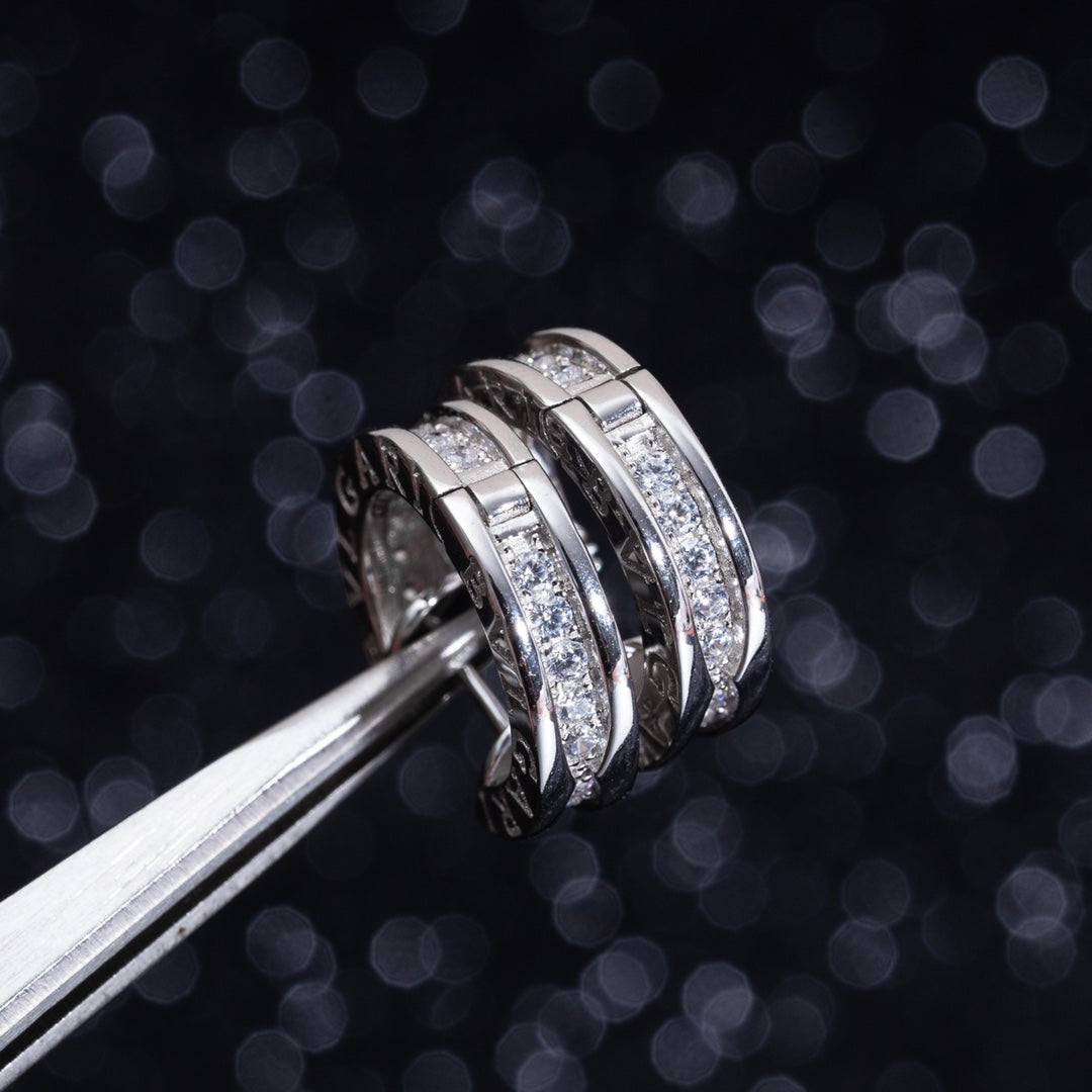 [AuraEcho]ZERO 1 MINI SILVER DIAMOND EARRINGS