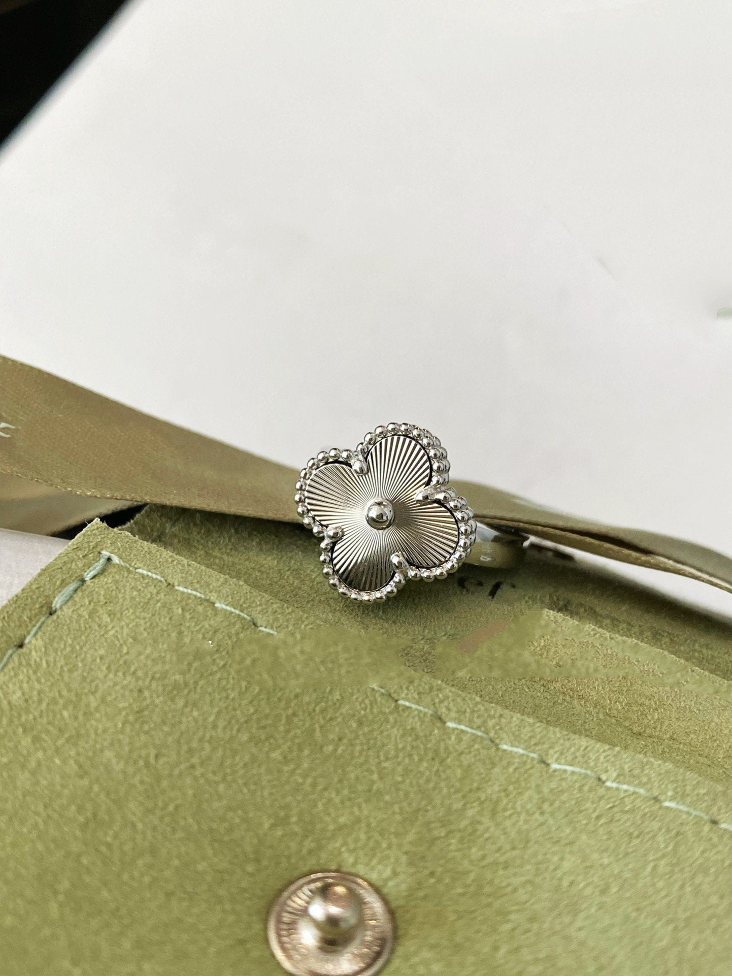 [AuraEcho]CLOVER SILVER RING