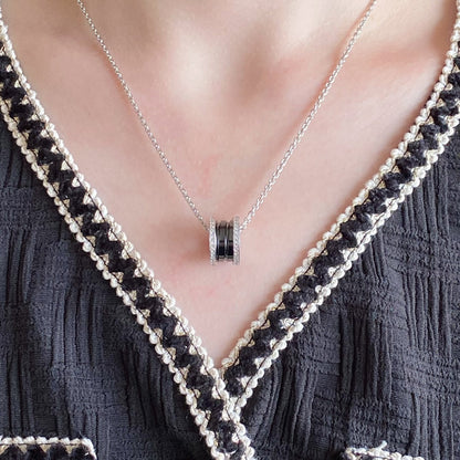 [AuraEcho]ZERO 1 DIAMOND CERAMIC NECKLACE