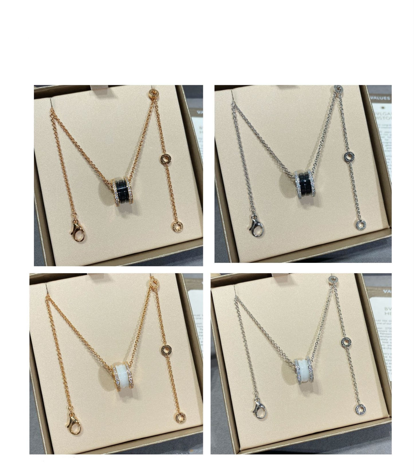 [AuraEcho]ZERO 1 DIAMOND CERAMIC NECKLACE
