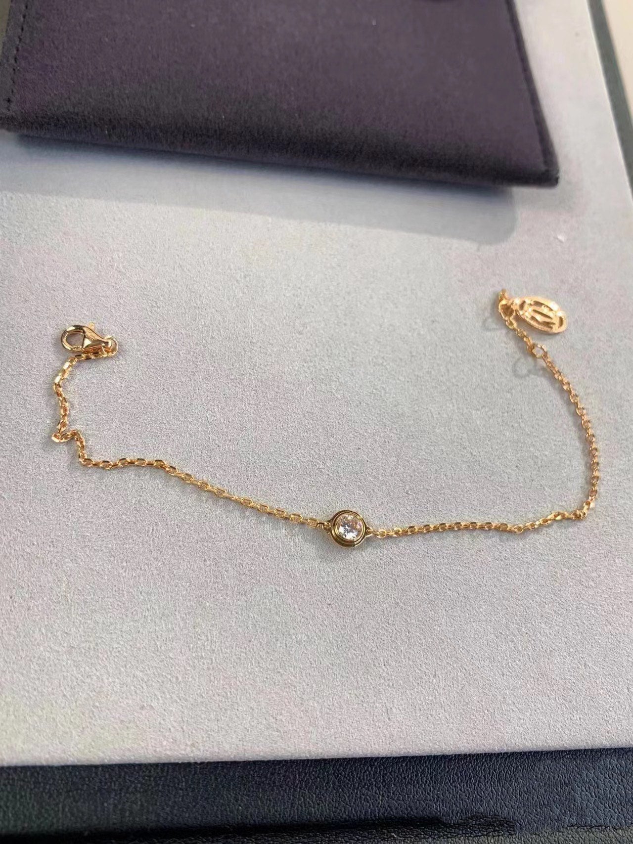 [AuraEcho]DAMOUR DIAMOND LINK BRACELET