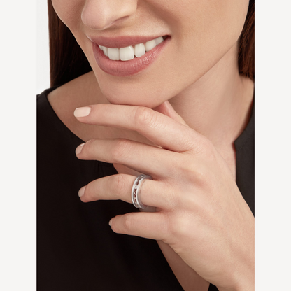 [AuraEcho]ZERO 1 ONE-BAND WITH OPENWORK LOGO SPIRAL RING