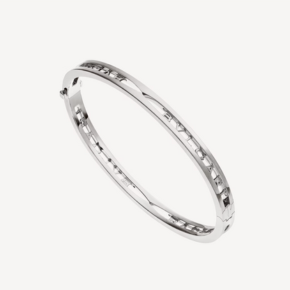 [AuraEcho]ZERO 1 SPIRAL LOGO SILVER BRACELET
