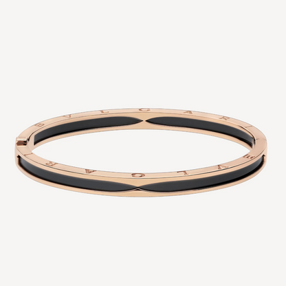 [AuraEcho]ZERO 1 PINK GOLD WITH BLACK CERAMIC BRACELET