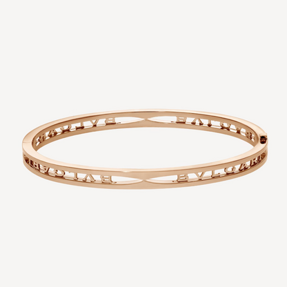 [AuraEcho]ZERO 1 SPIRAL LOGO PINK GOLD BRACELET