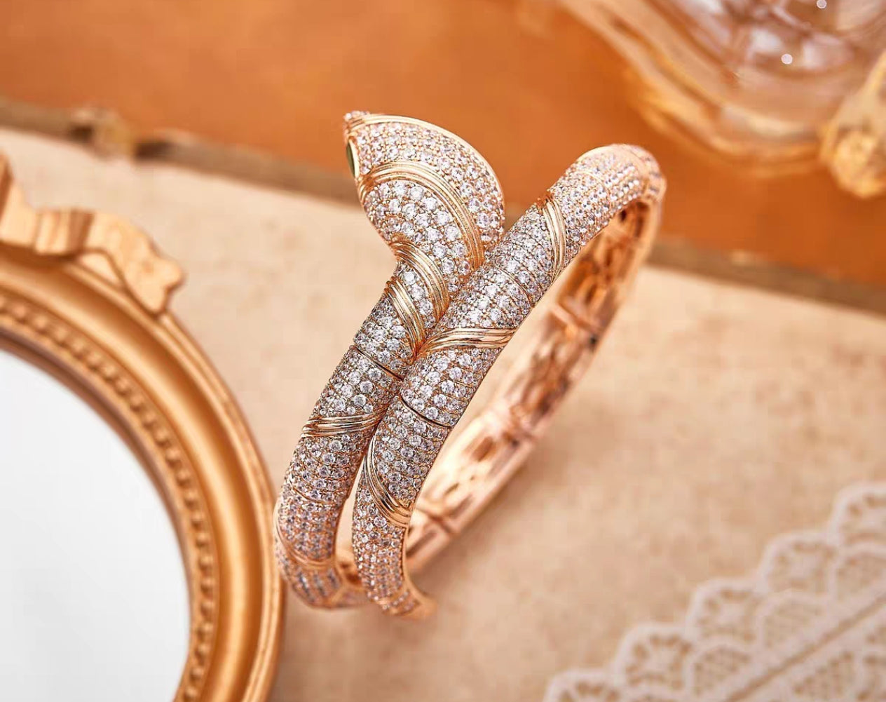 [AuraEcho]HAUTE COUTURE GOLD SERPENTI BRACELET
