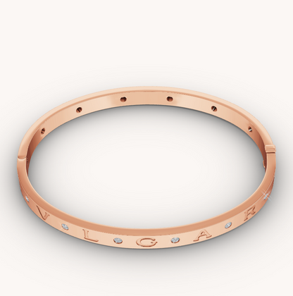 [AuraEcho]ZERO 1 PINK GOLD 12 DIAMONDS BRACELET