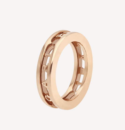 [AuraEcho]ZERO 1 ONE-BAND WITH OPENWORK LOGO SPIRAL RING