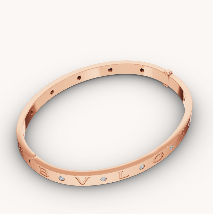 [AuraEcho]ZERO 1 PINK GOLD 12 DIAMONDS BRACELET