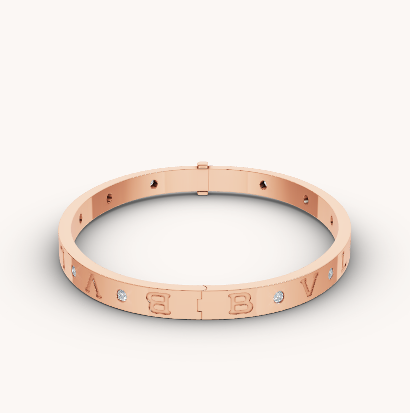 [AuraEcho]ZERO 1 PINK GOLD 12 DIAMONDS BRACELET