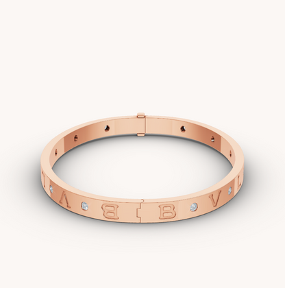 [AuraEcho]ZERO 1 PINK GOLD 12 DIAMONDS BRACELET