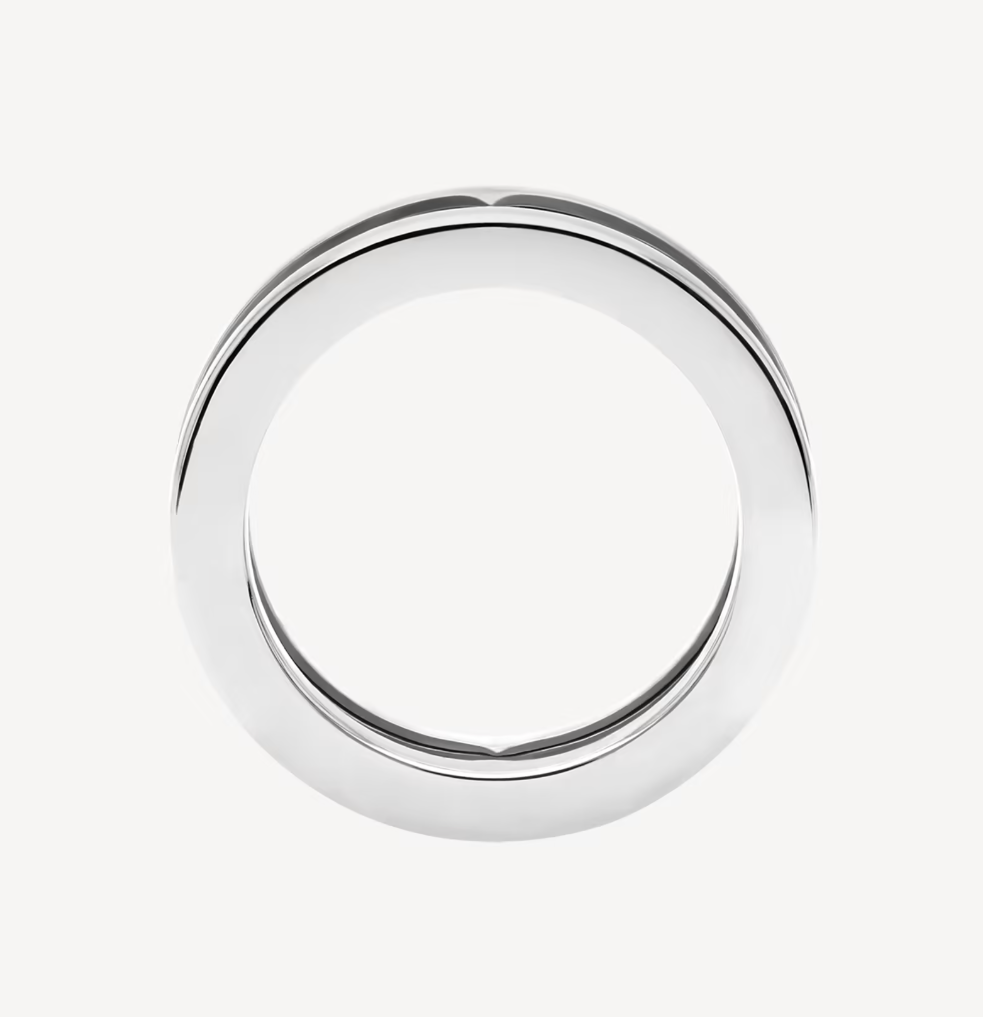 [AuraEcho]ZERO 1 ONE-BAND WITH OPENWORK LOGO SPIRAL RING
