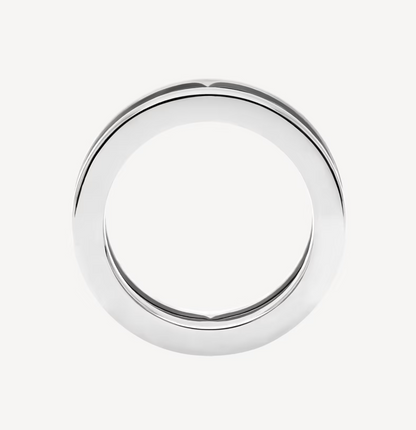 [AuraEcho]ZERO 1 ONE-BAND WITH OPENWORK LOGO SPIRAL RING