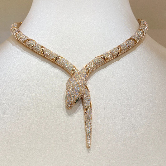 [AuraEcho]HAUTE COUTURE GOLD SERPENTI NECKLACE