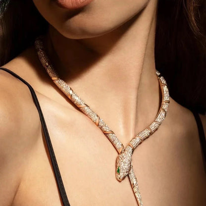 [AuraEcho]HAUTE COUTURE GOLD SERPENTI NECKLACE