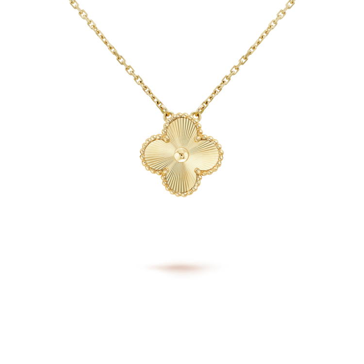 [AuraEcho]CLOVER 15MM LASER NECKLACE