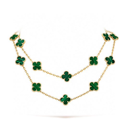 [AuraEcho]CLOVER 20 MOTIFS MALACHITE GOLD