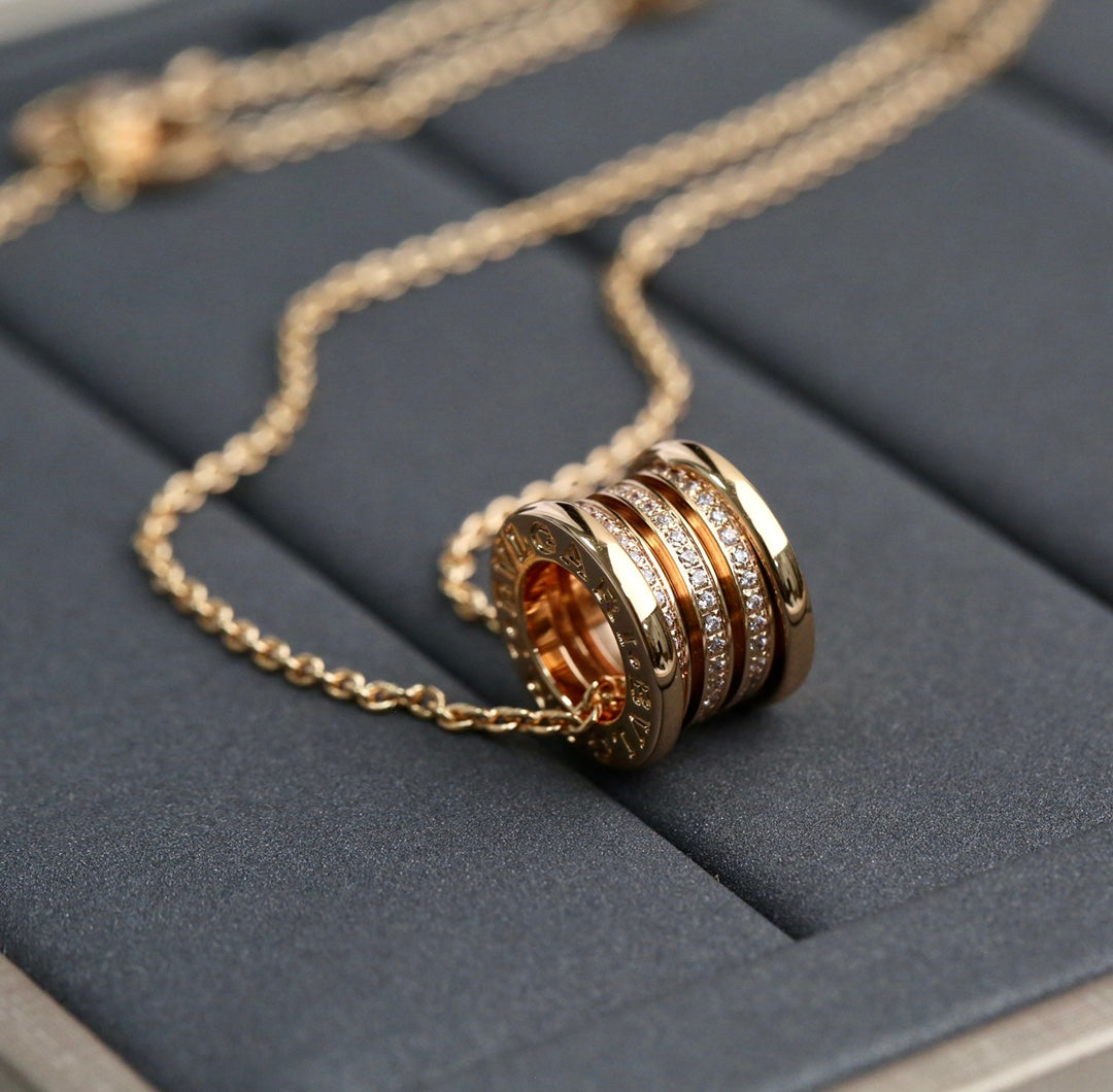 [AuraEcho]ZERO 1 PINK GOLD DIAMOND NECKLACE