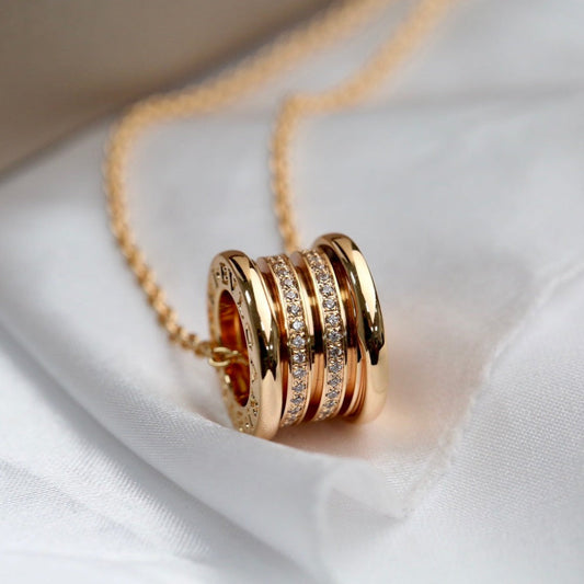 [AuraEcho]ZERO 1 PINK GOLD DIAMOND NECKLACE