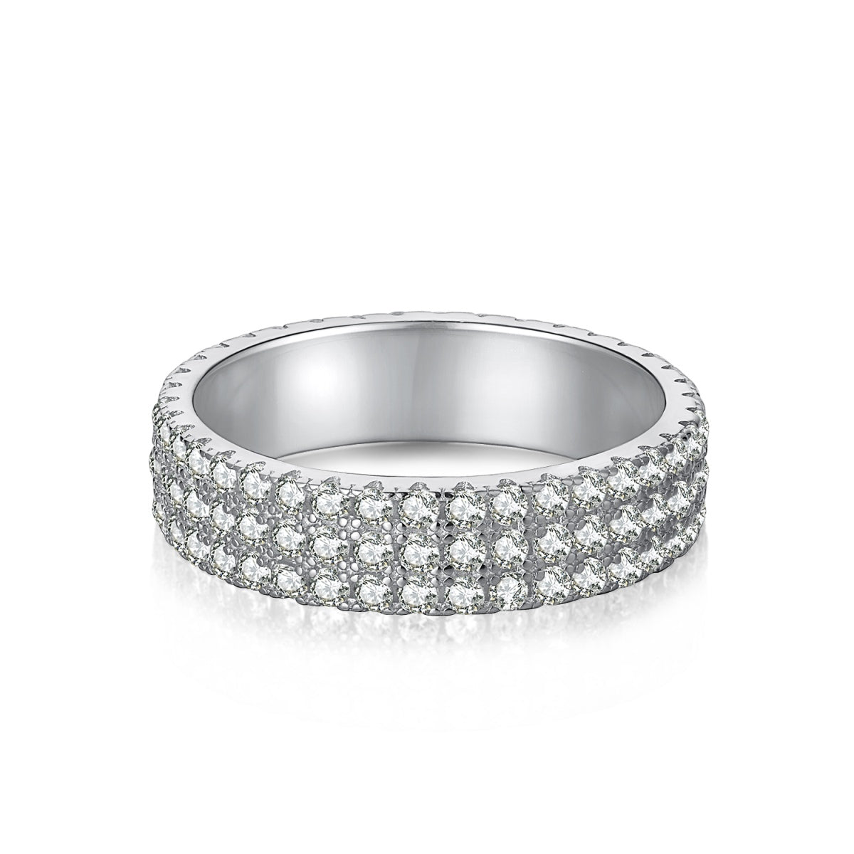 [AuraEcho]Dainty Round Cut Tennis Ring