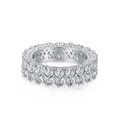 [AuraEcho]Sparkling Full Heart Ring