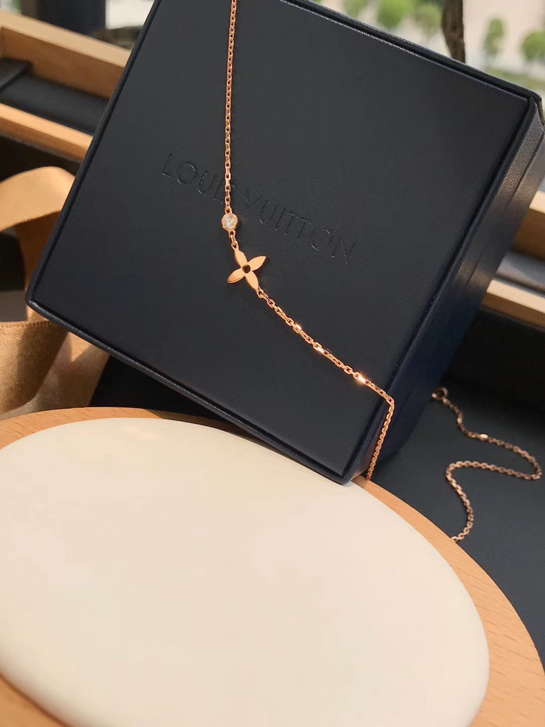 [AuraEcho]BLOSSOM PENDANT PINK GOLD AND DIAMOND