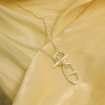 [AuraEcho]HM CHAINE D'ANCRE PENDANT NECKLACE STERLING SILVER